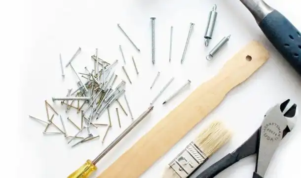 tools and nails background