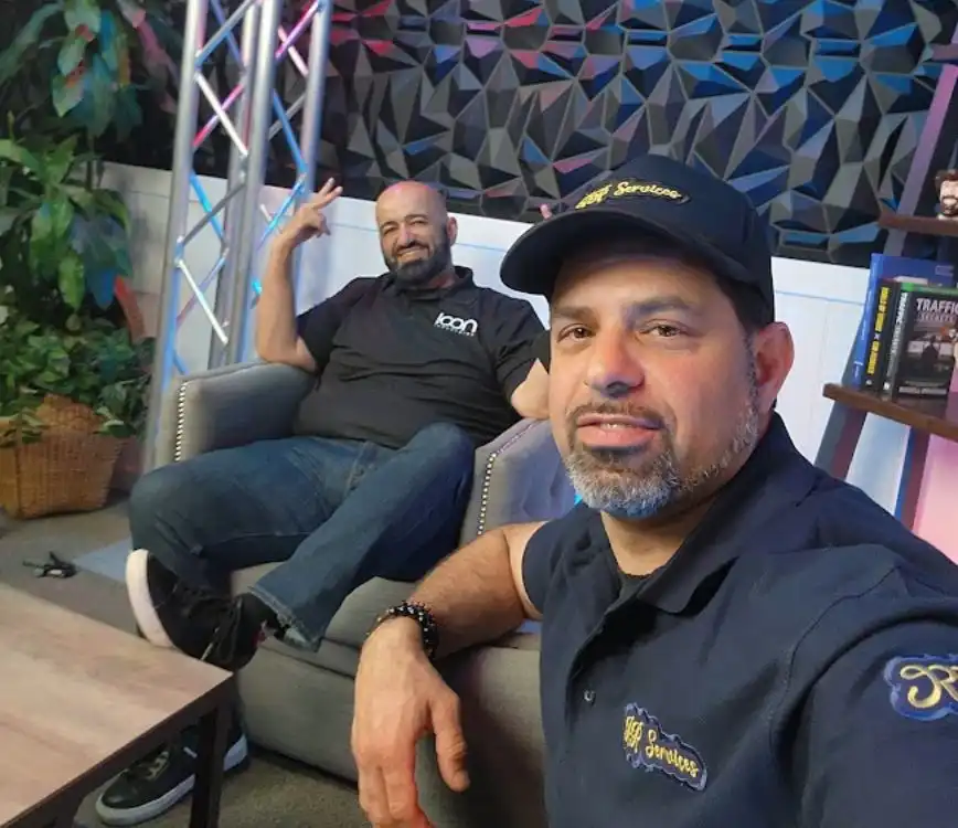 Rad Hacks filming podcast